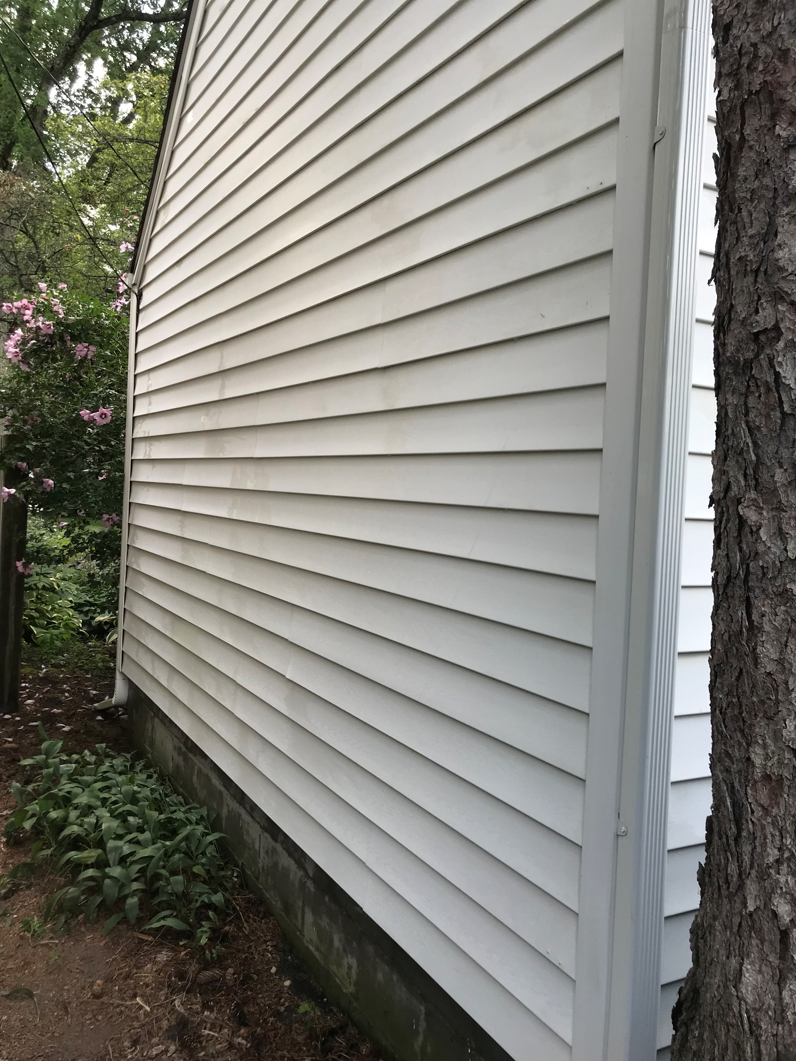 House exterior cleaning example
